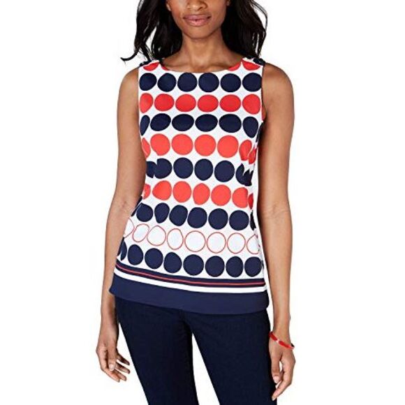 Printed Tank Top Bright White Combo M - Picture 1 of 3